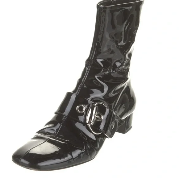 Gucci Patent Leather ♡ Sock Boots - Picture 5 of 7